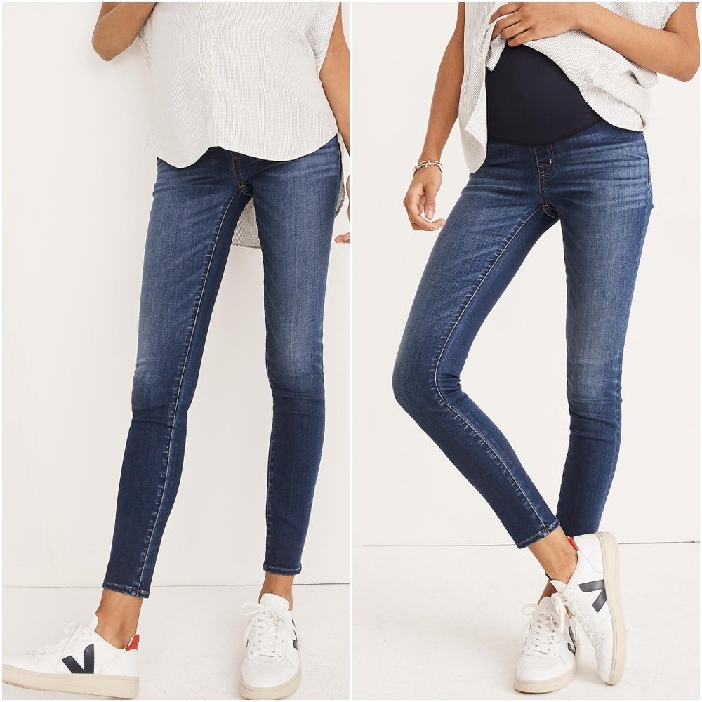 Madewell maternity Skinny Jeans Danny Wash 29 30
